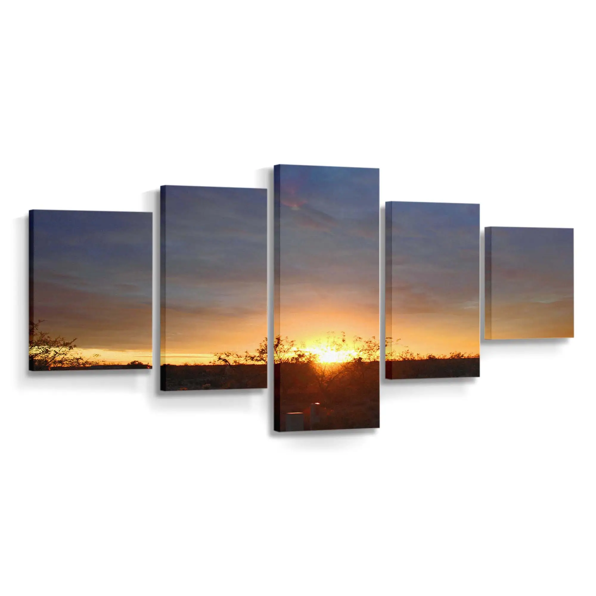 Sonnenuntergang in der Wüste Arizonas Leinwandbild