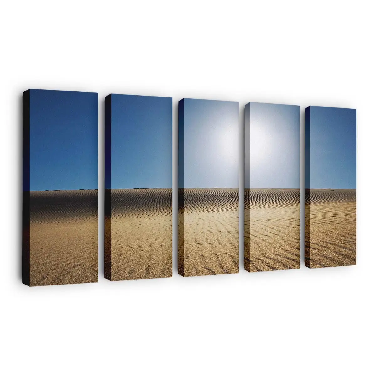 Heiße Sonne Über der Wüste Leinwandbild