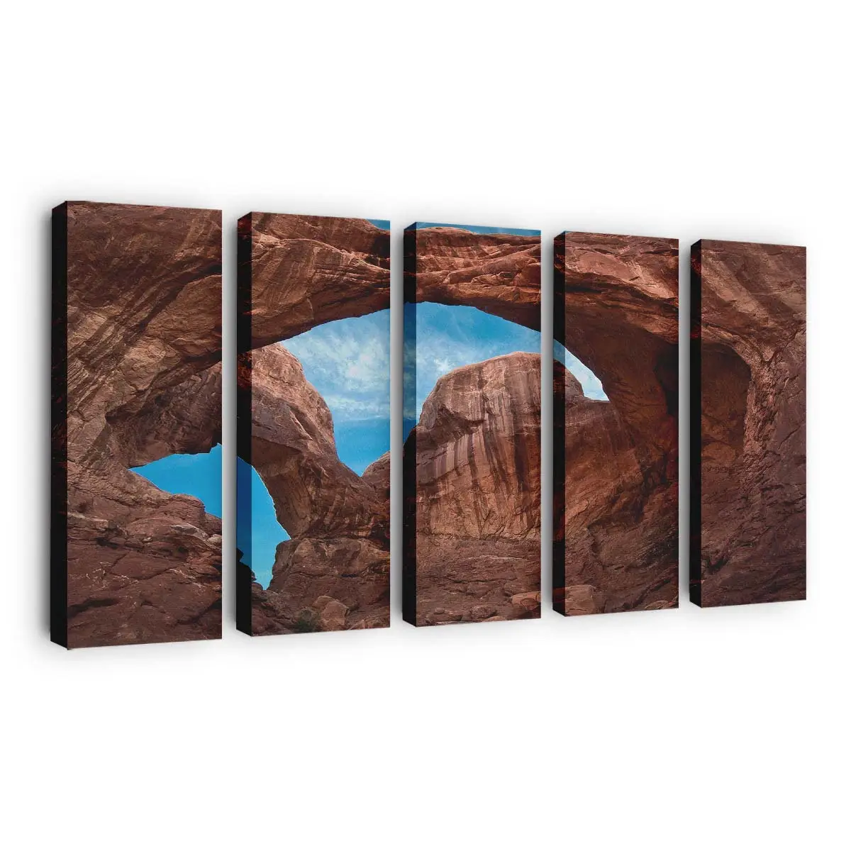 Massive Felsen in der Wüste Leinwandbild