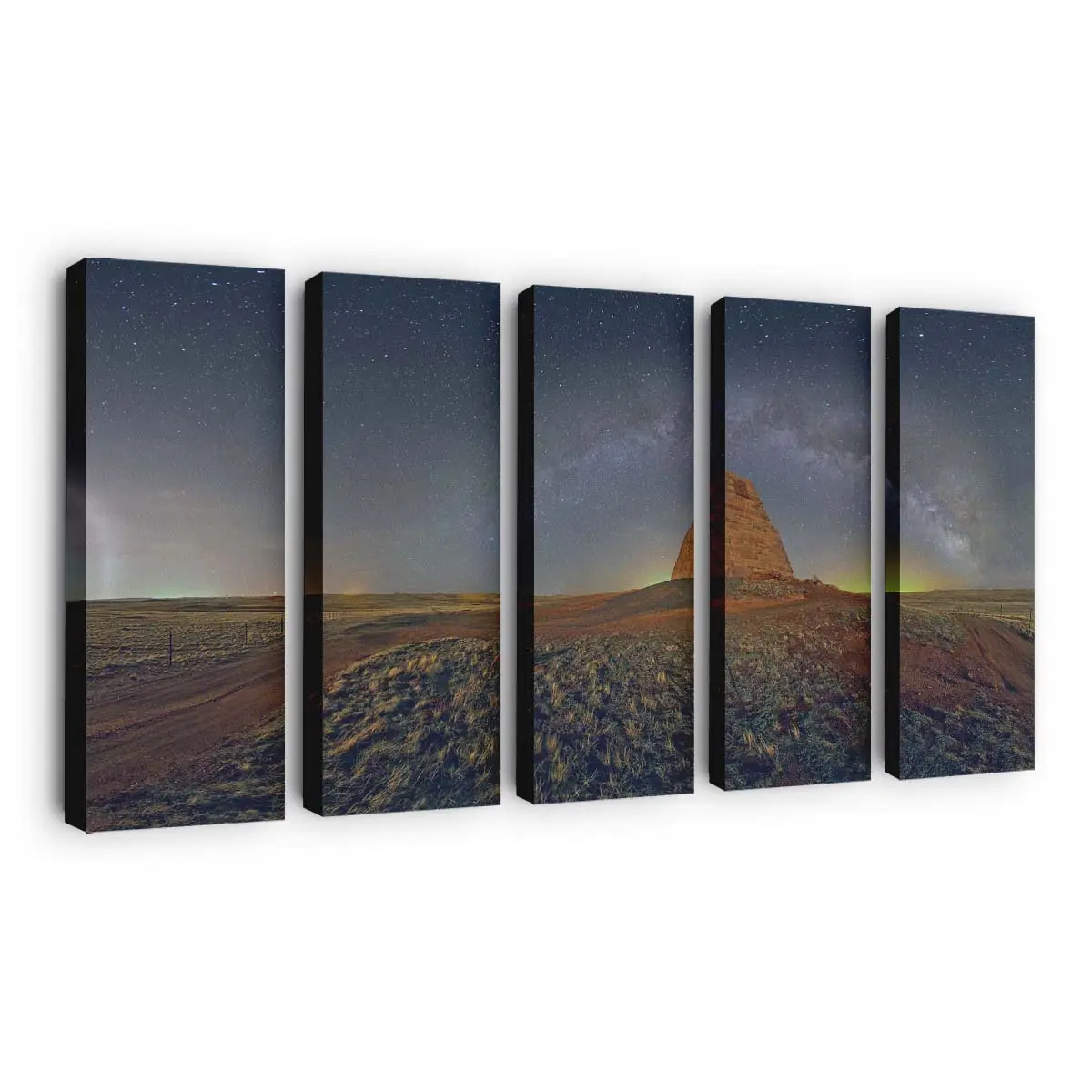 Monument Valley Panorama bei Nacht Leinwandbild