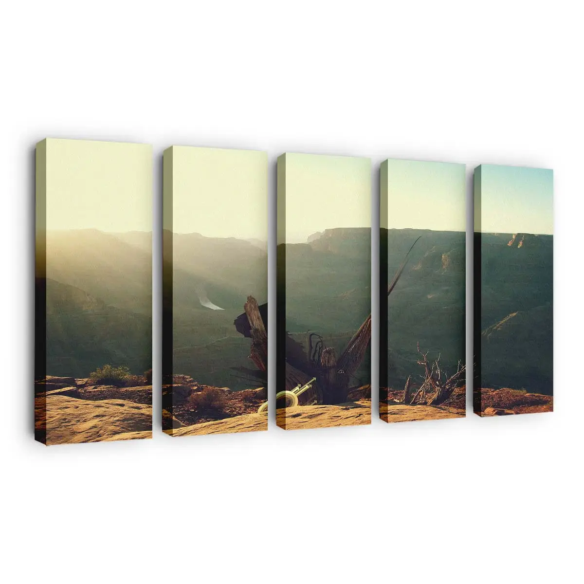 Schroffe Canyonlandschaft Leinwandbild