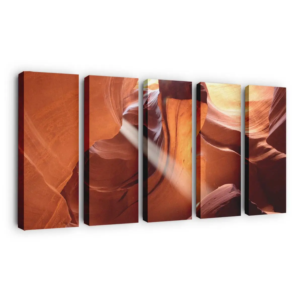 Sonnenstrahlen im Wüstencanyon Leinwandbild
