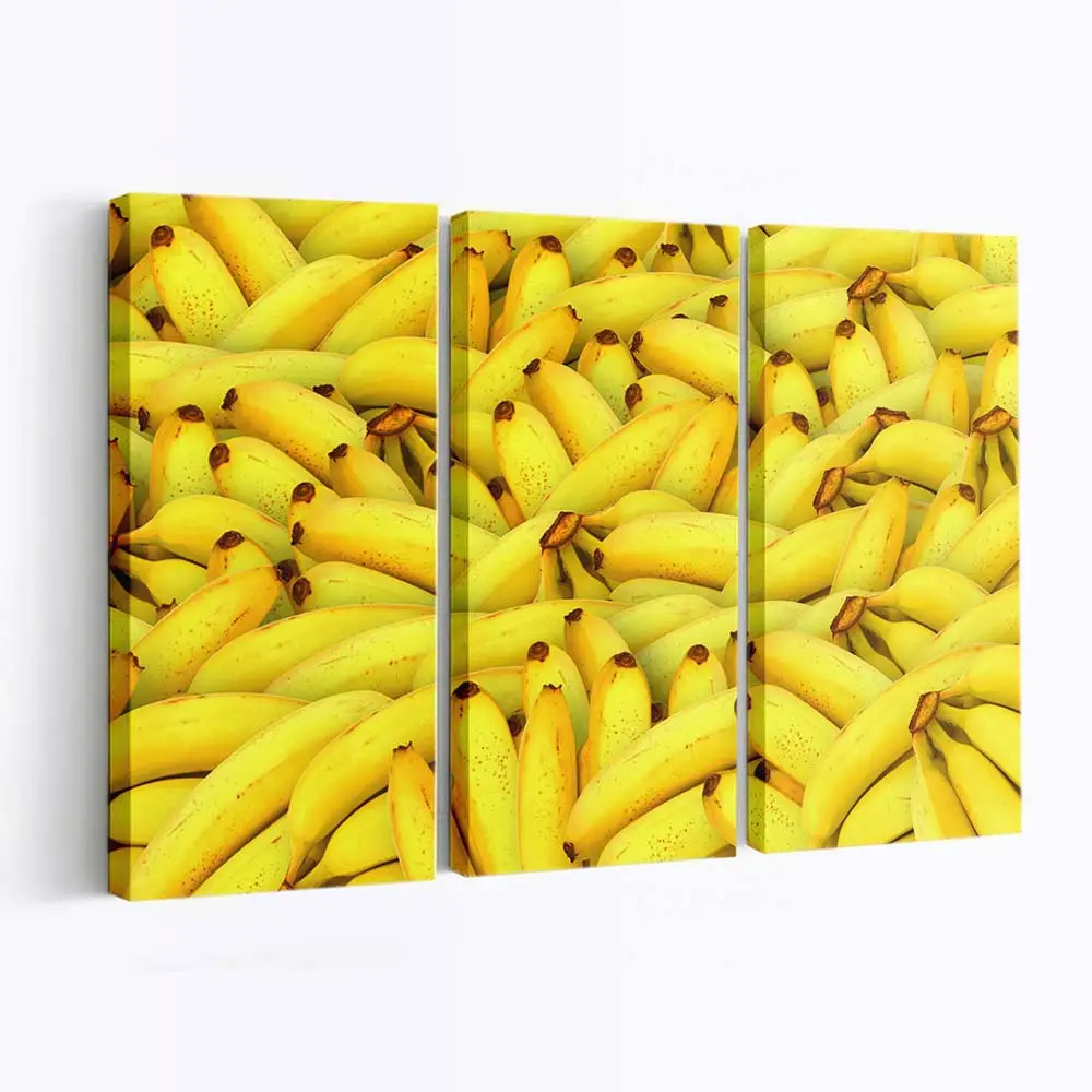 Büschel Reifer Gelber Bananen Leinwandbild