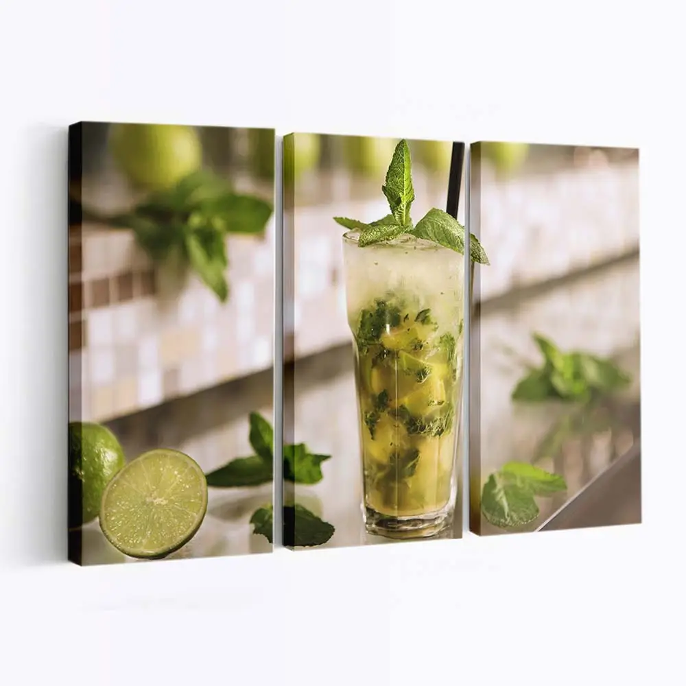 Minz-limetten-mojito Leinwandbild