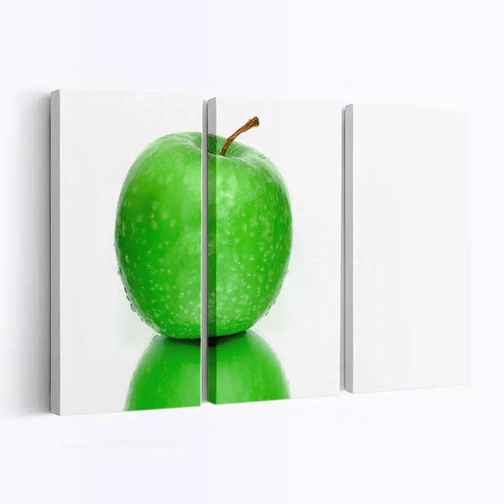 Knackiger Frischer Grüner Granny Smith Apfel Leinwandbild