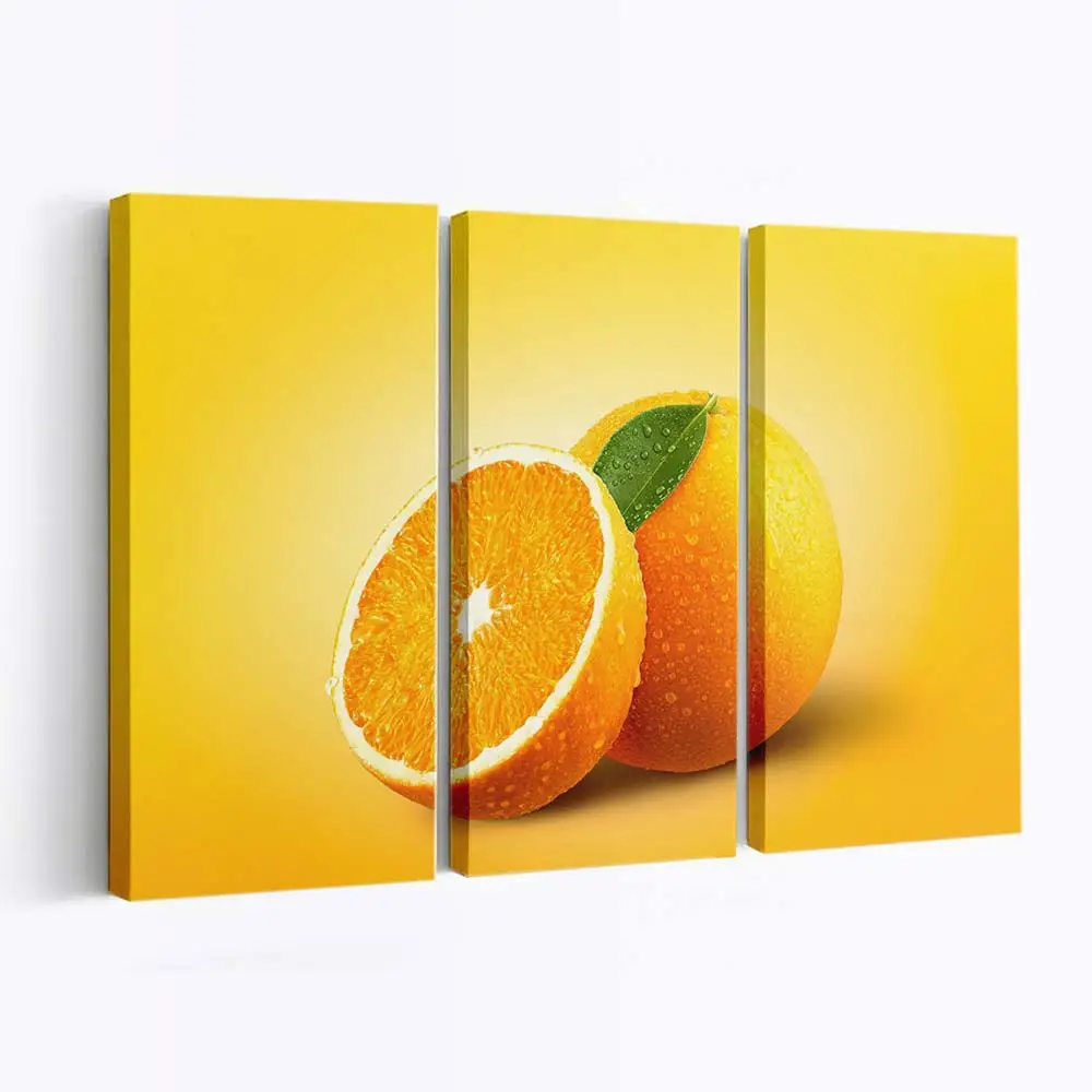 Korb mit Reifer Orangen-ernte Leinwandbild