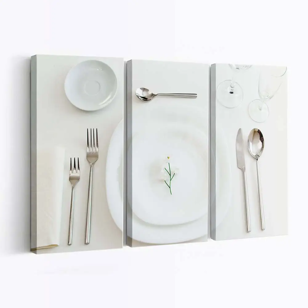 Gourmet-essen auf einem Teller Leinwandbild