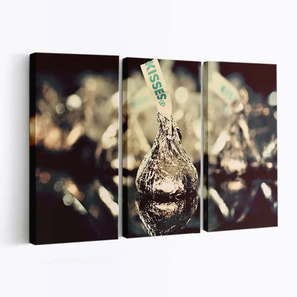 Schachtel mit Gourmet-schokoladenpralinen Leinwandbild