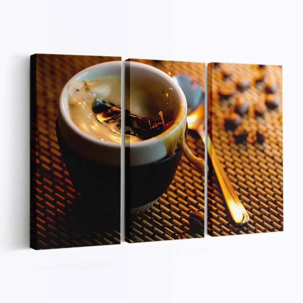 Starker Italienischer Espresso Leinwandbild