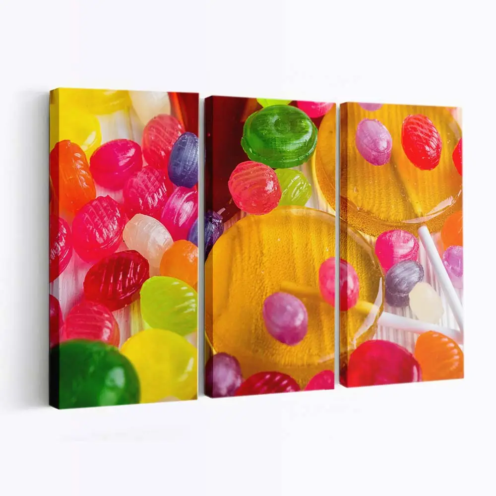 Verschiedene Bunte Lutscher Leinwandbild