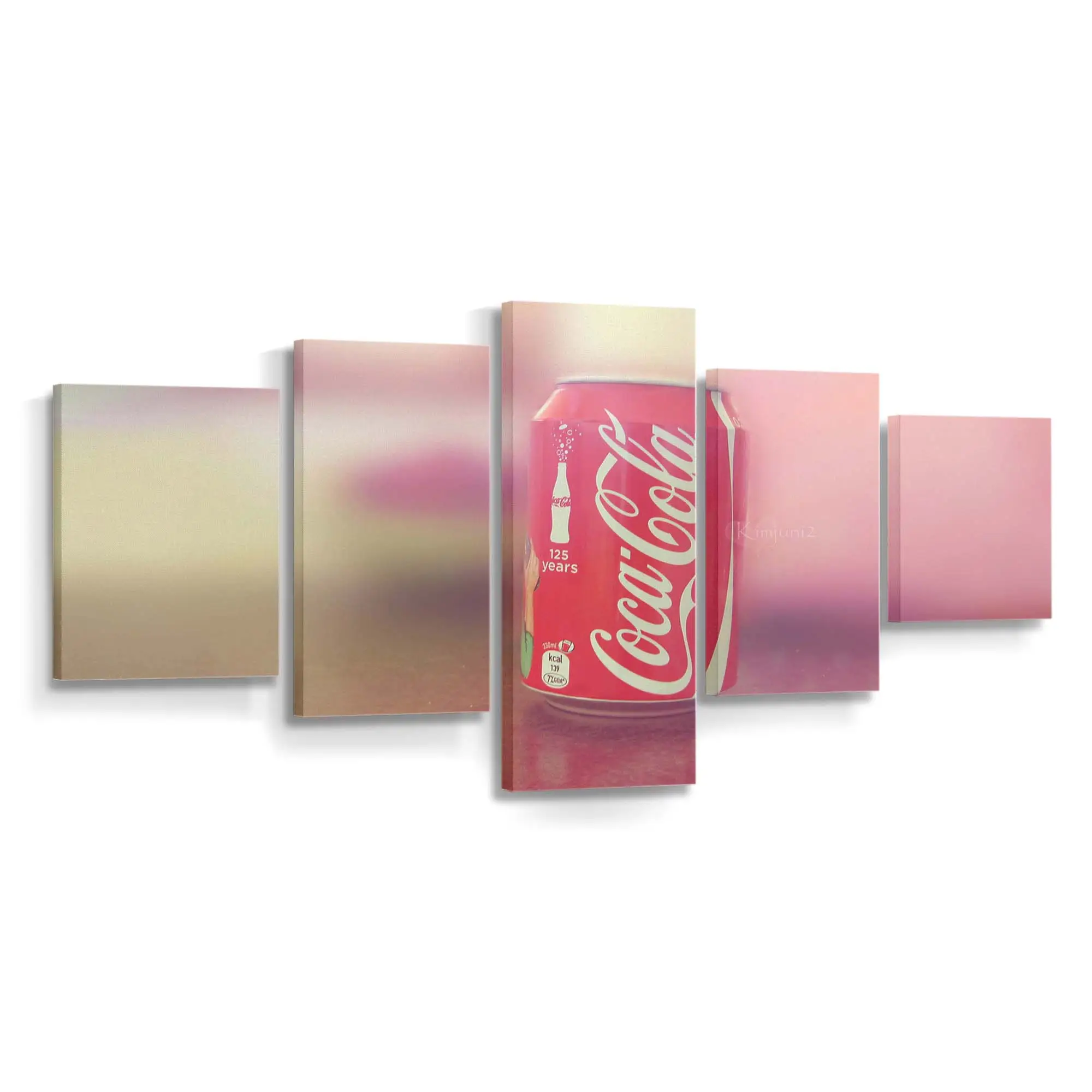 Coca-Cola Dose mit Kondenswasser Leinwandbild