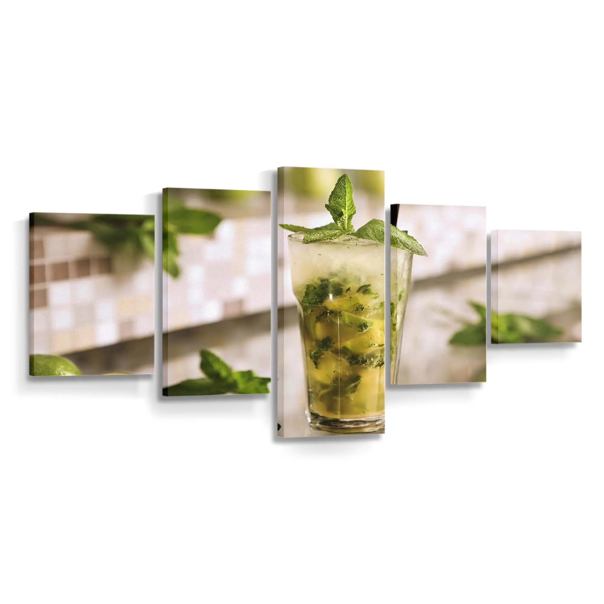 Minz-limetten-mojito Leinwandbild