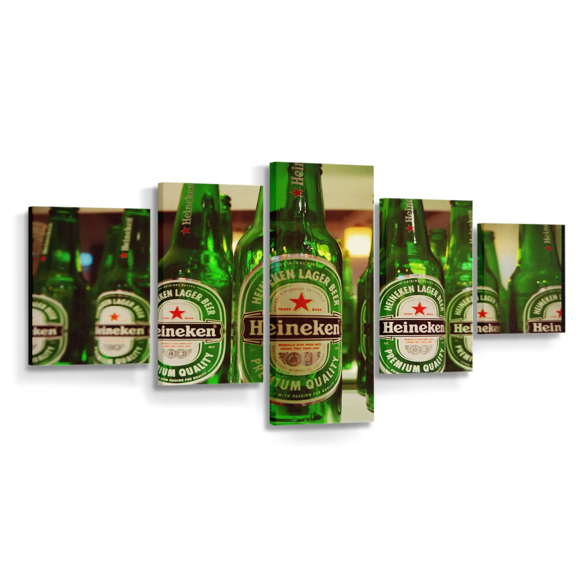 Kaltes Glas Heineken Fassbier Leinwandbild