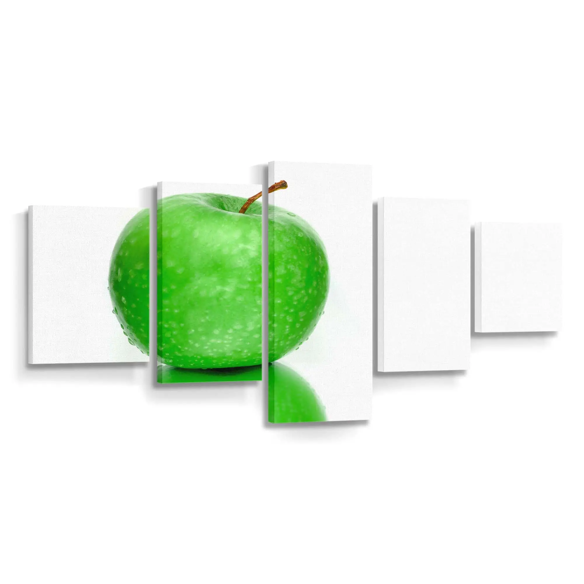 Knackiger Frischer Grüner Granny Smith Apfel Leinwandbild