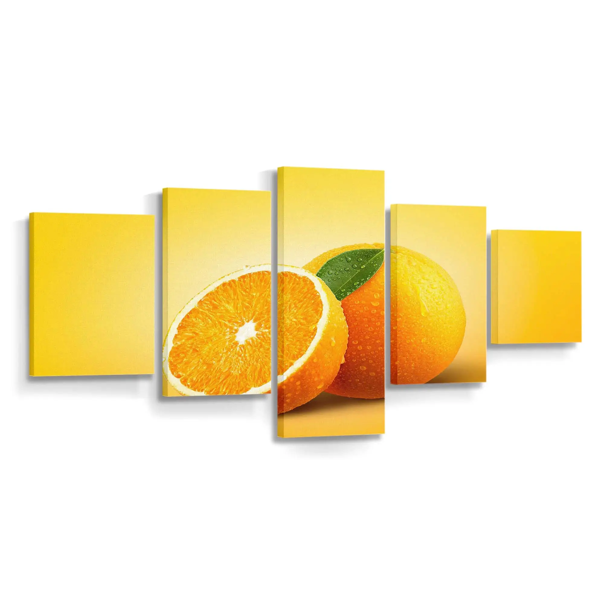 Korb mit Reifer Orangen-ernte Leinwandbild