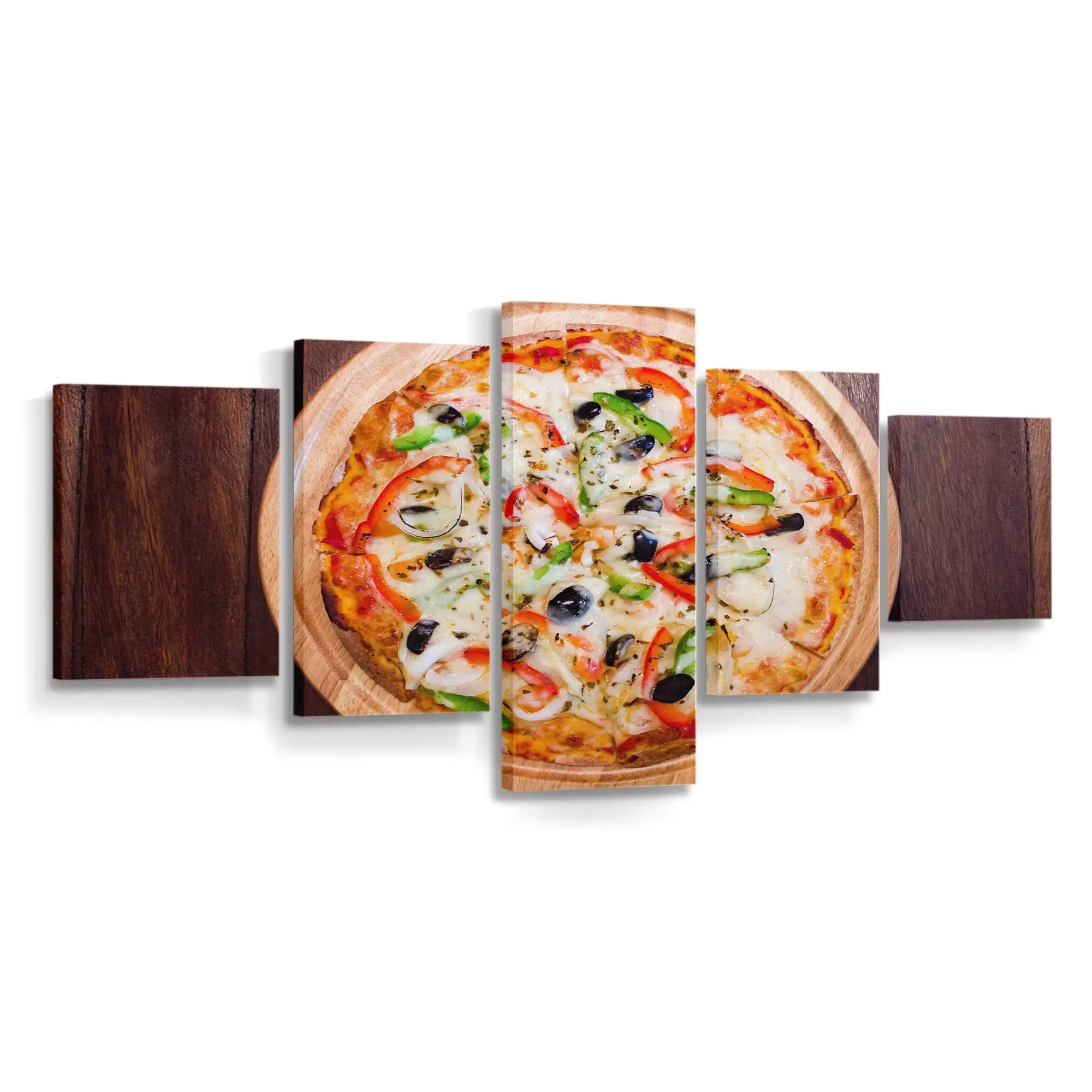 Kleine Italienische Pizza Für Eine Person Leinwandbild