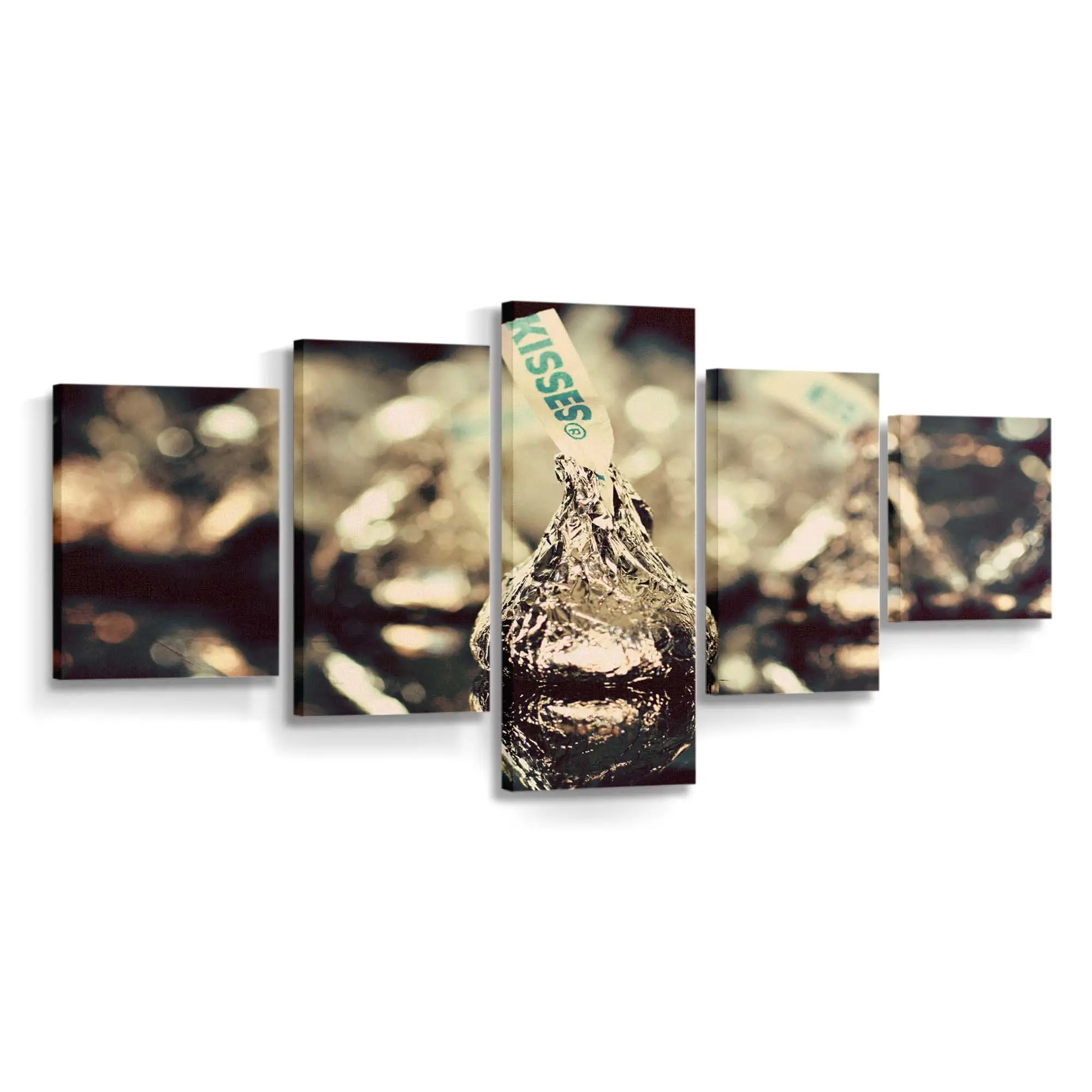 Schachtel mit Gourmet-schokoladenpralinen Leinwandbild