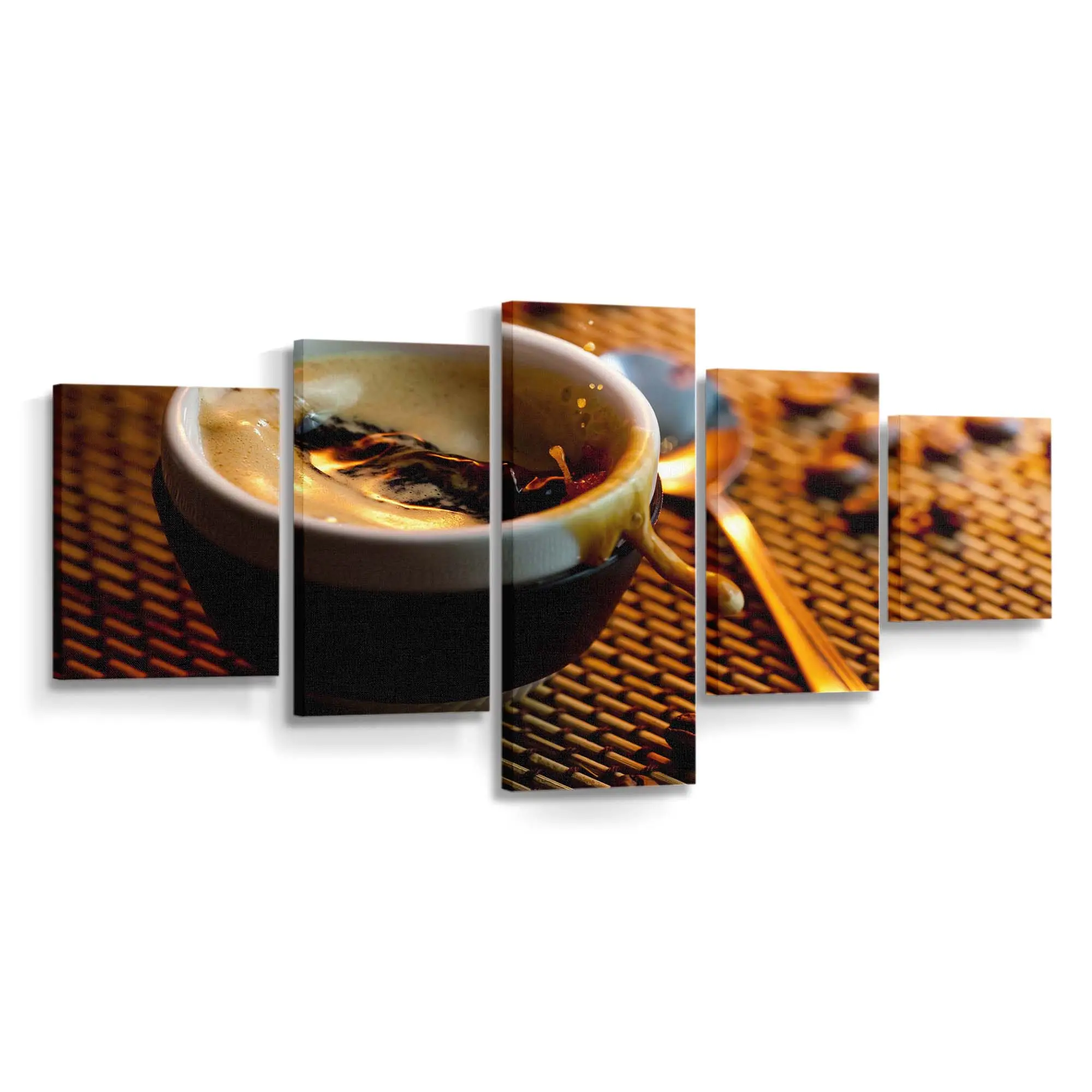 Starker Italienischer Espresso Leinwandbild