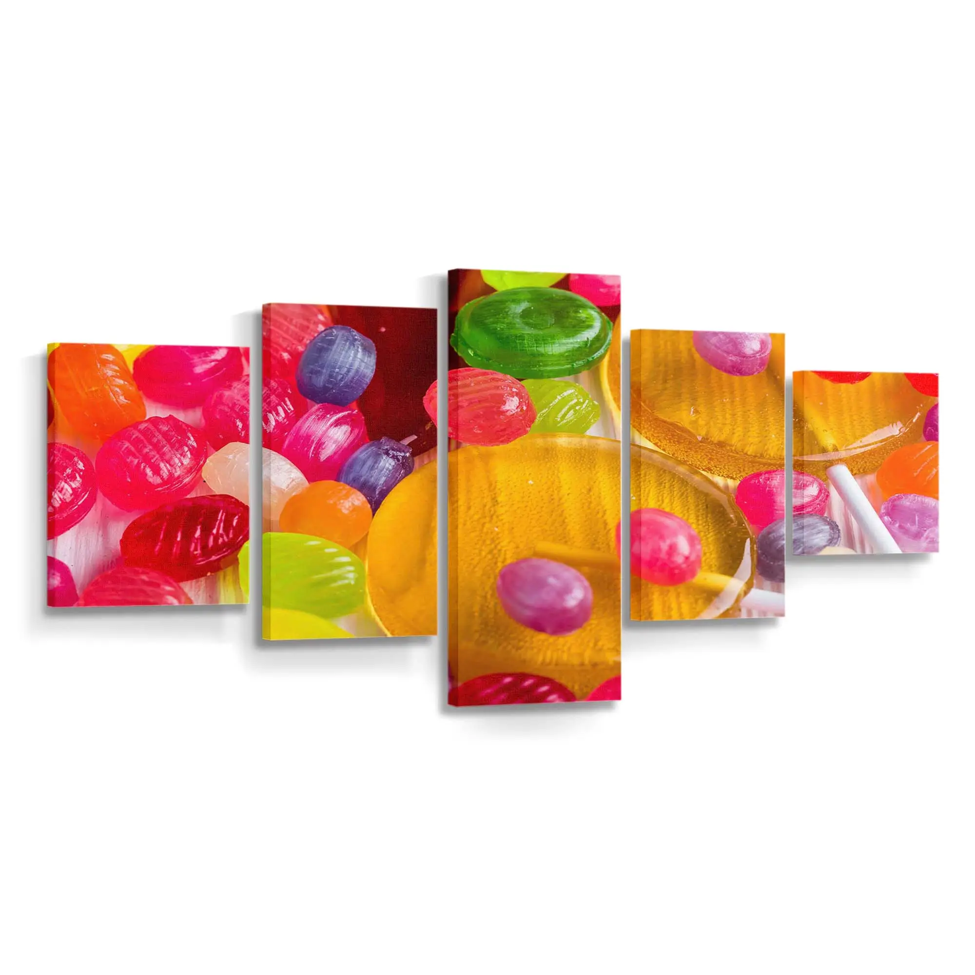 Verschiedene Bunte Lutscher Leinwandbild