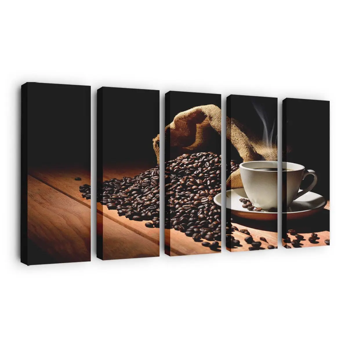 Gemütliches Stillleben mit Nachmittagskaffee Leinwandbild