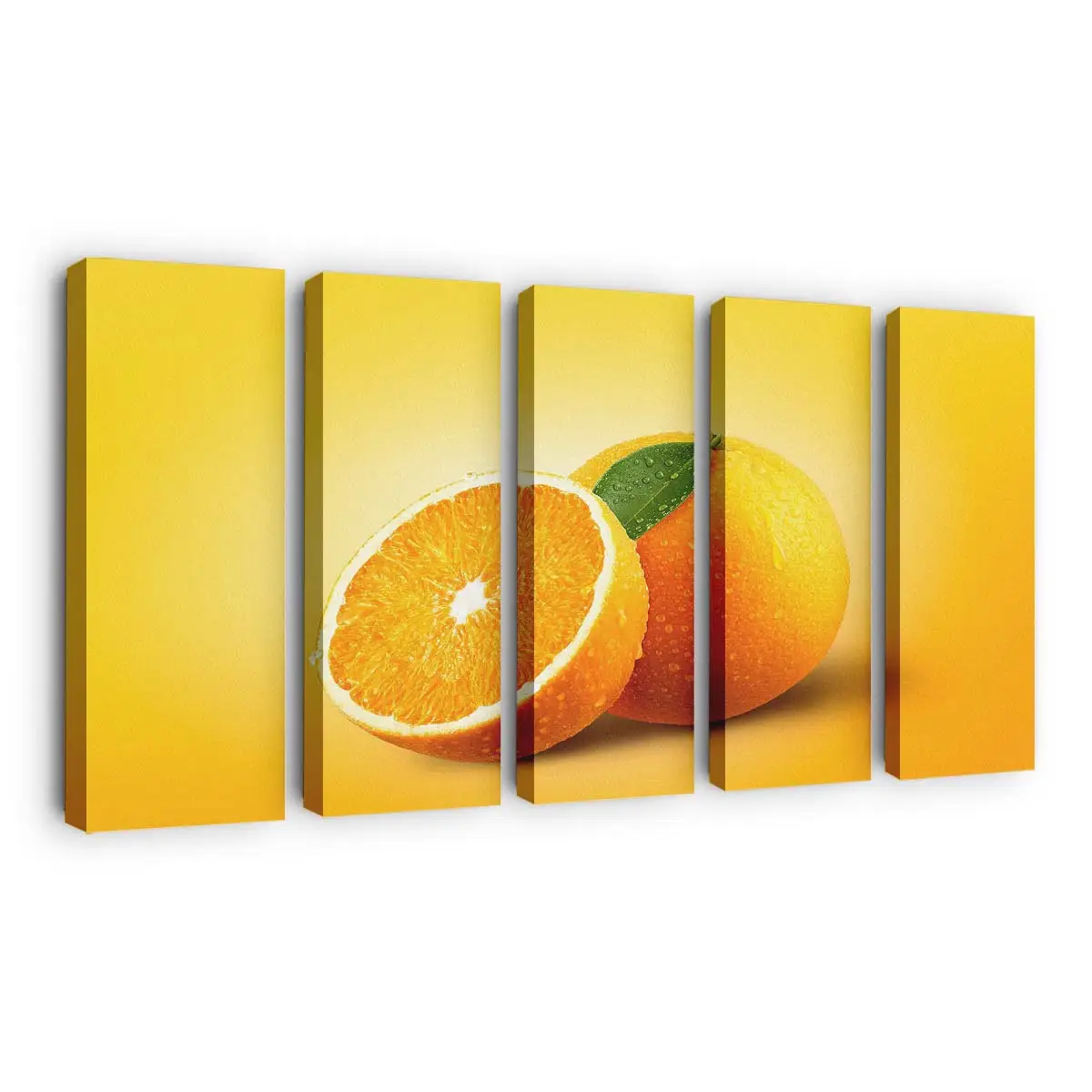 Korb mit Reifer Orangen-ernte Leinwandbild