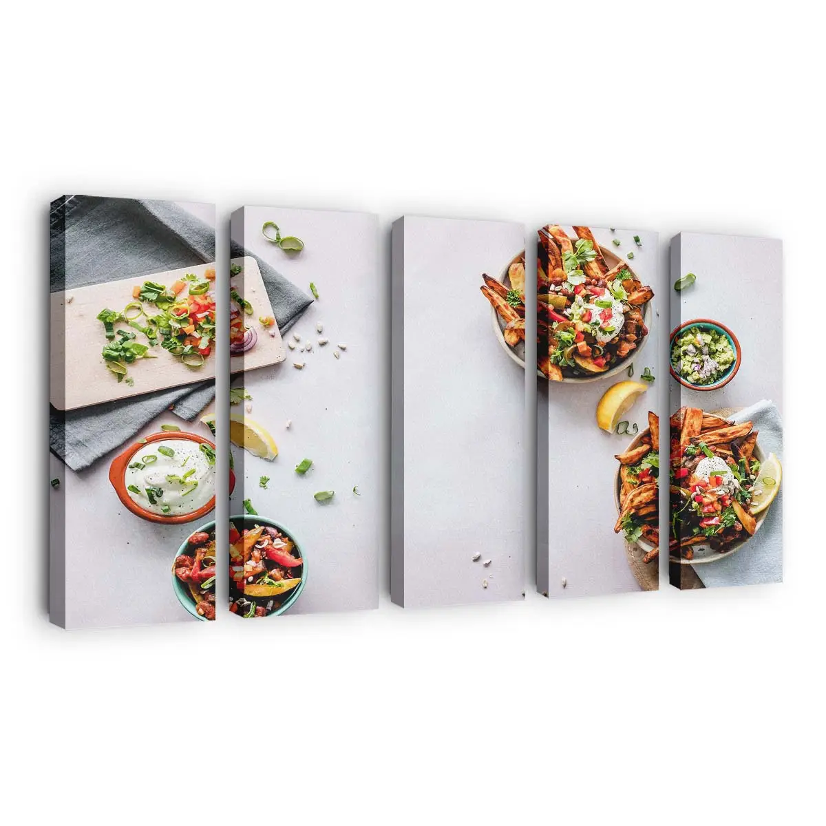 Frisch Zubereitete Mahlzeit Leinwandbild