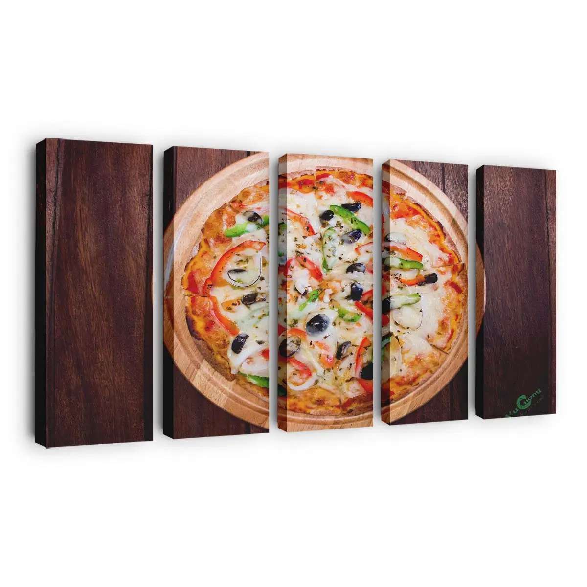 Kleine Italienische Pizza Für Eine Person Leinwandbild