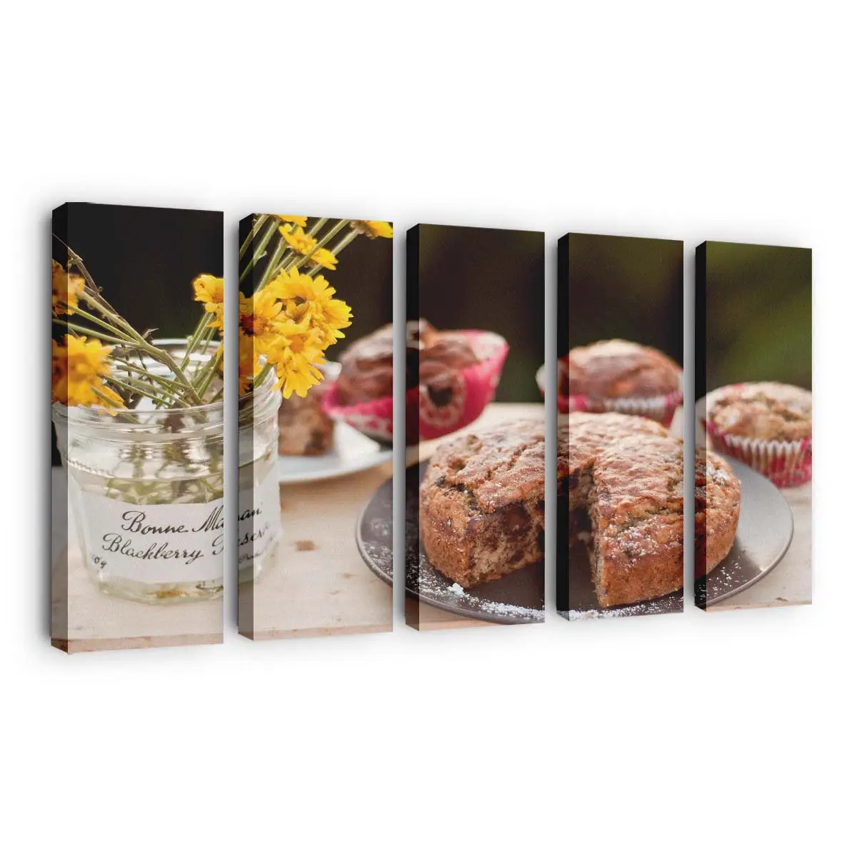 Süße Kuchen zum Frühstück Leinwandbild