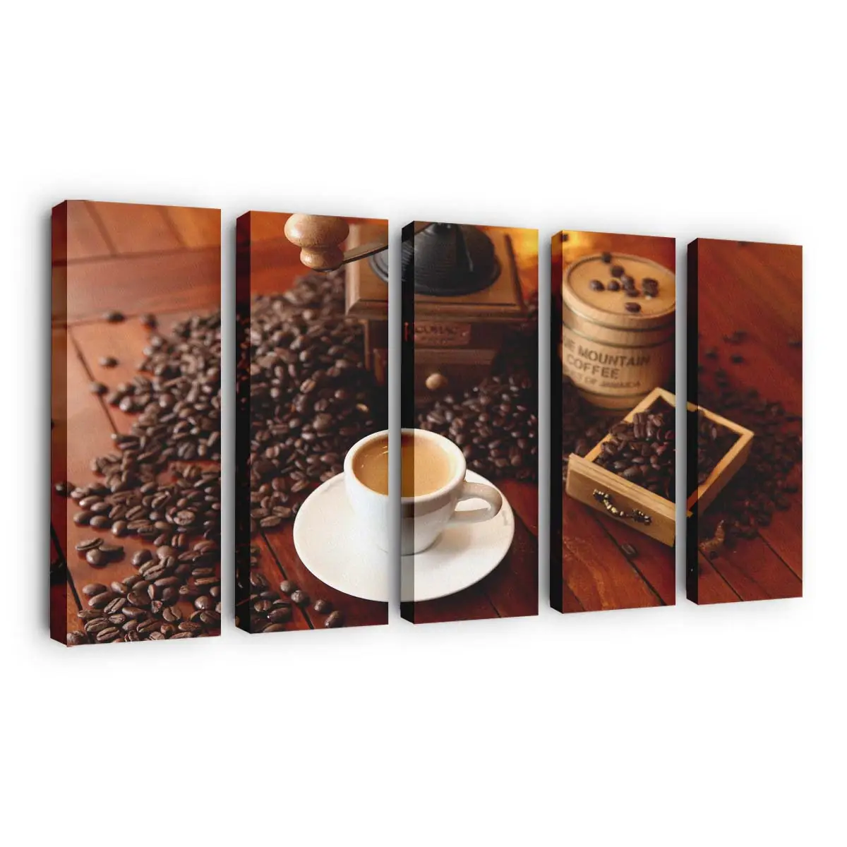 Rustikale Kaffeetisch-dekoration in Hdr Leinwandbild