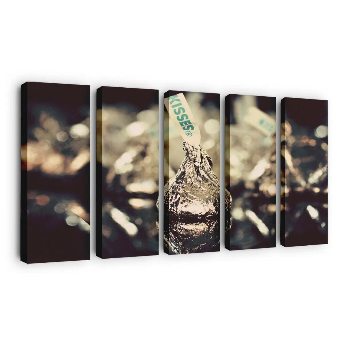Schachtel mit Gourmet-schokoladenpralinen Leinwandbild