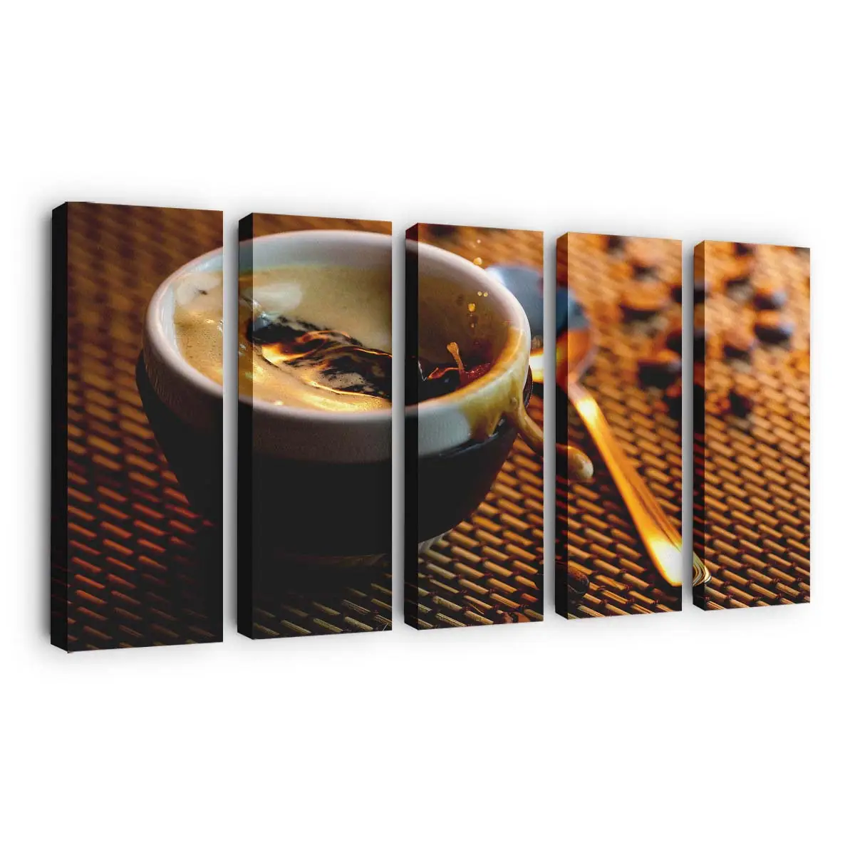Starker Italienischer Espresso Leinwandbild