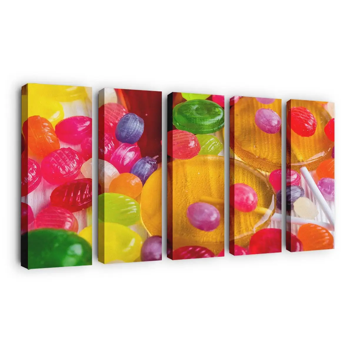 Verschiedene Bunte Lutscher Leinwandbild