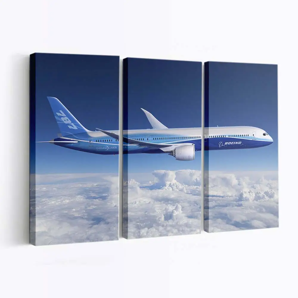 Boeing 787 Dreamliner – Flugzeug Leinwandbild