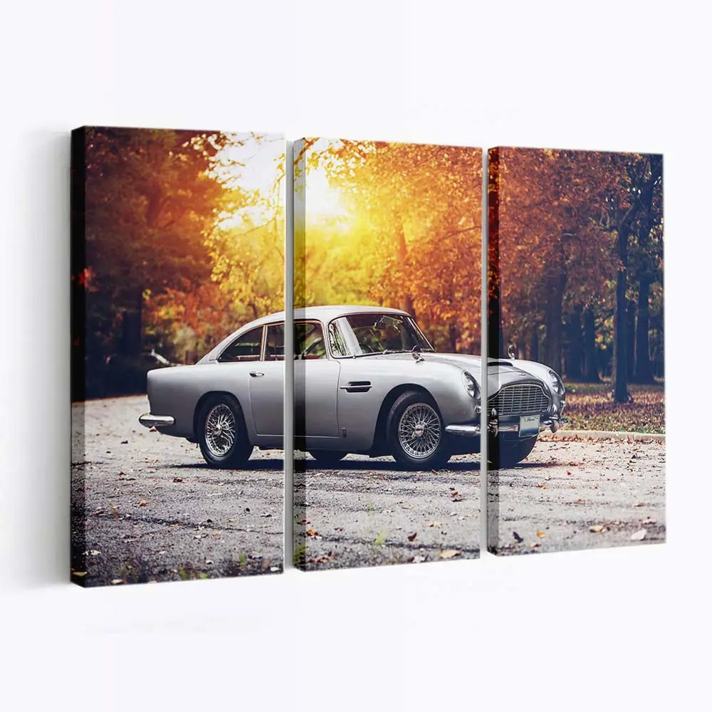 Klassischer Aston Martin DB5 – Oldtimer Leinwandbild