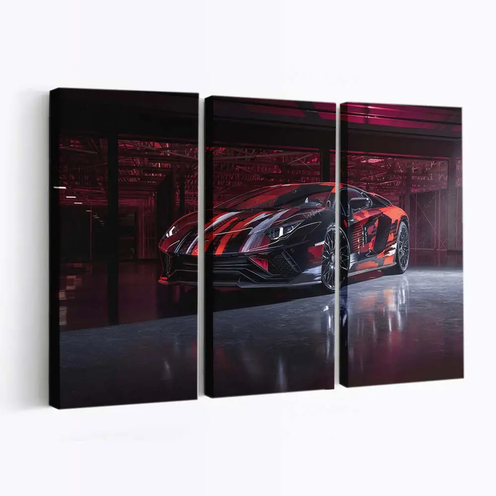 Lamborghini Aventador Frontprofil – Sportwagen Leinwandbild