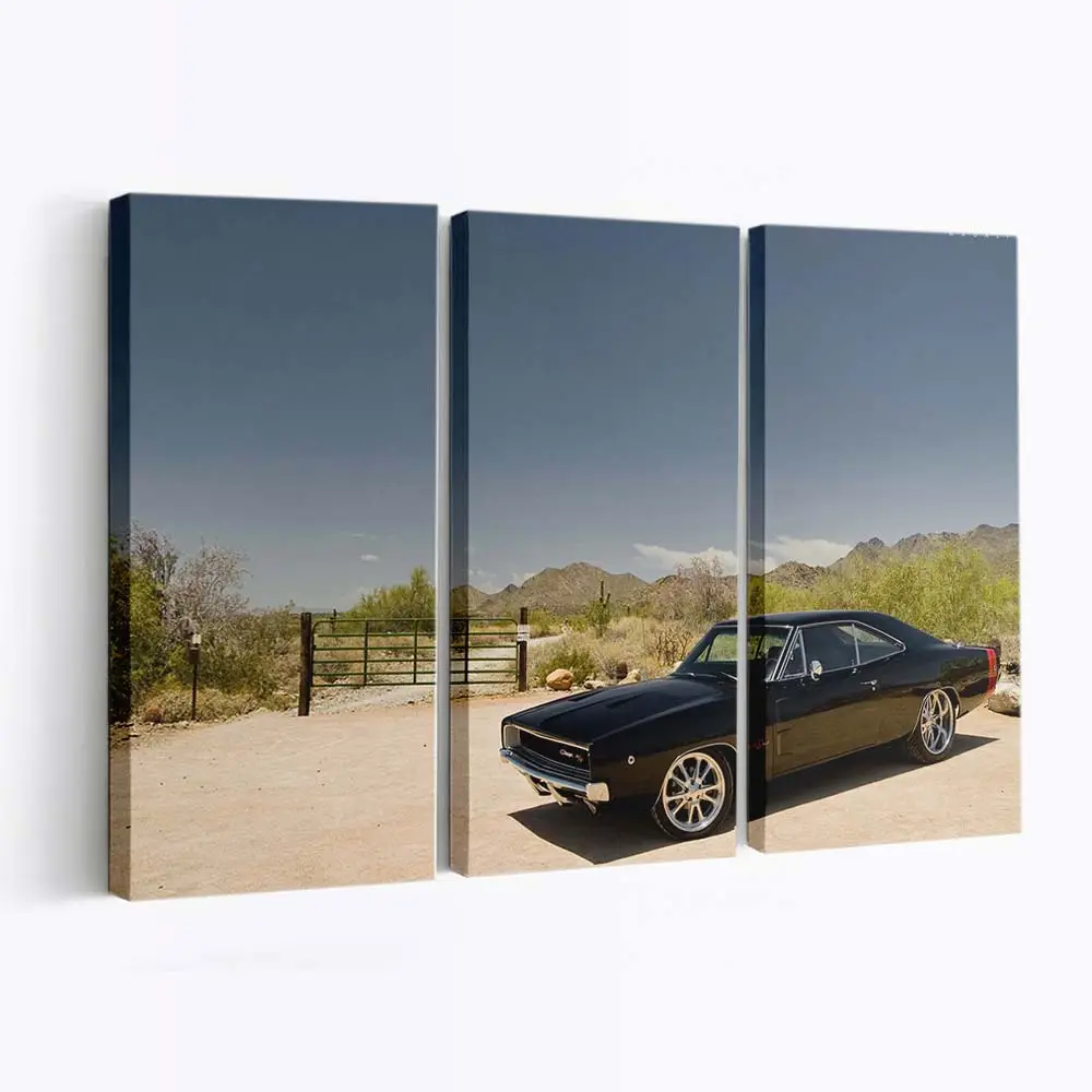 Restaurierter 1968 Dodge Charger – Klassik Auto Wandbild