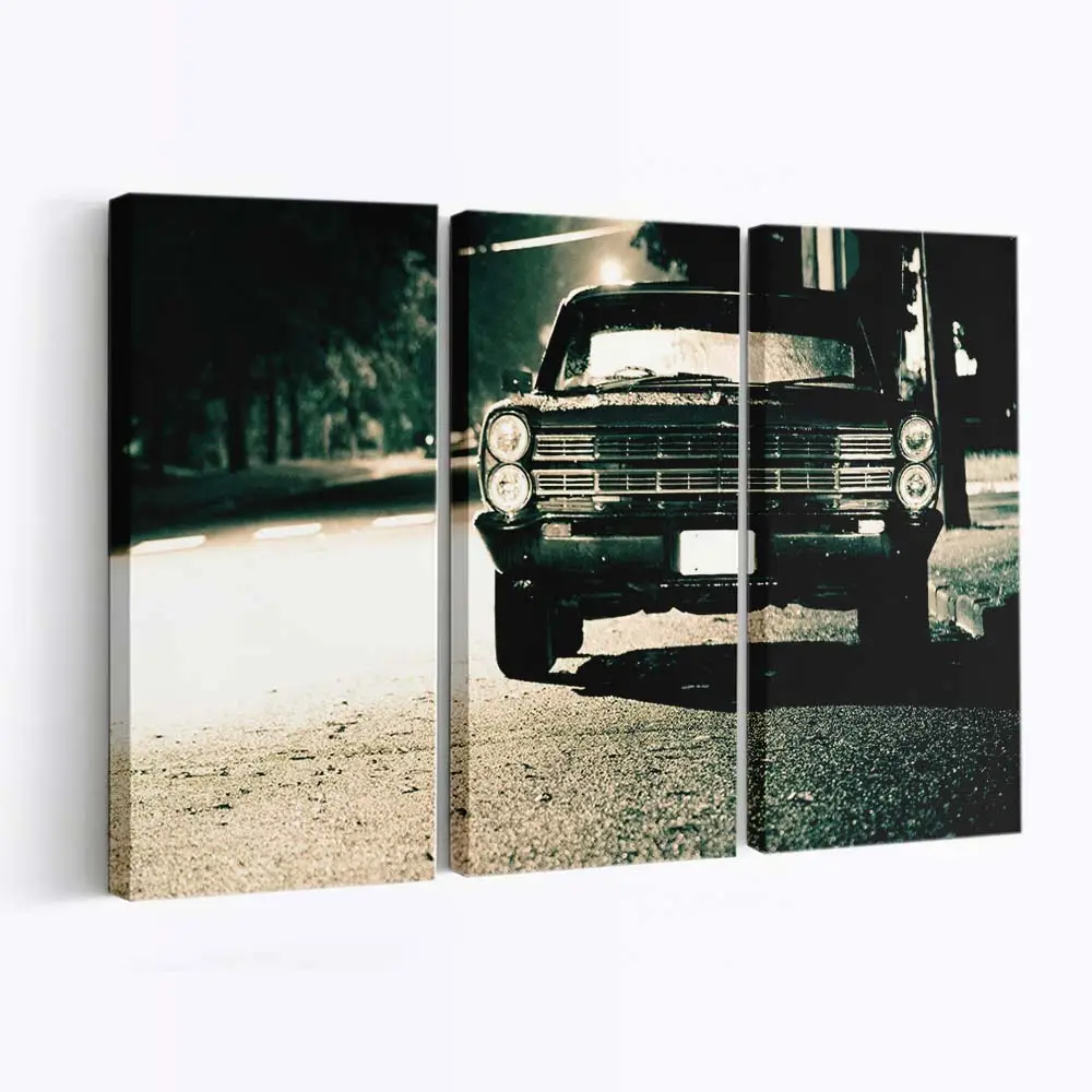 Restaurierter Klassischer – Oldtimer Leinwandbild