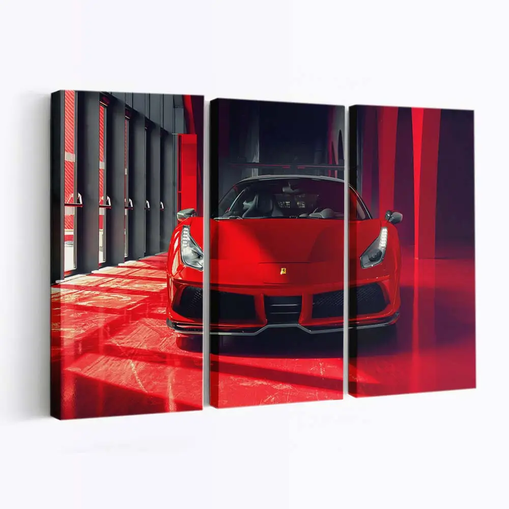Roter 2018 Ferrari – Supercar Wandbild