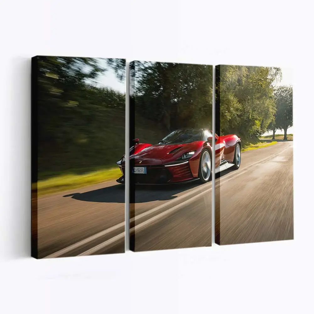 Roter Ferrari Daytona Sp3 – Supercar Wandbild