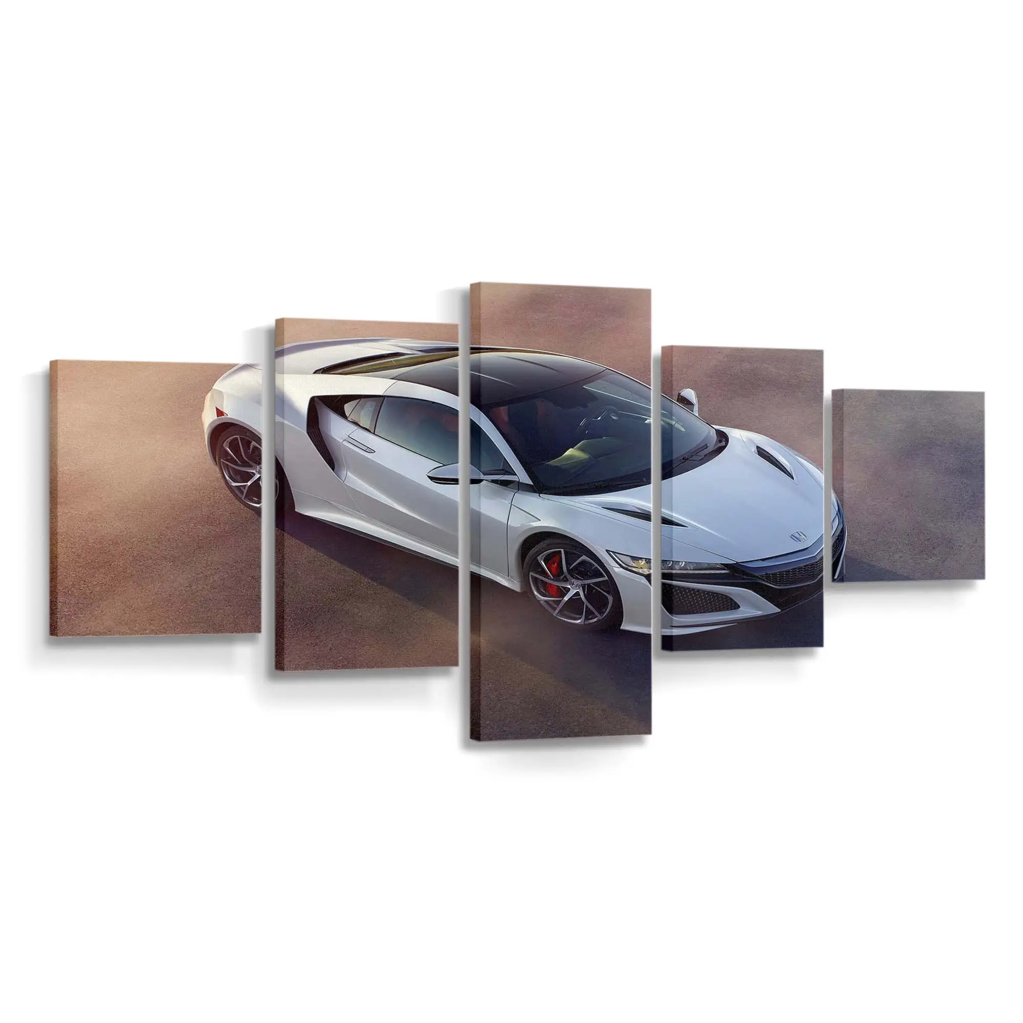 Acura NSX Coupé in Perlweiß – Sportwagen Leinwandbild