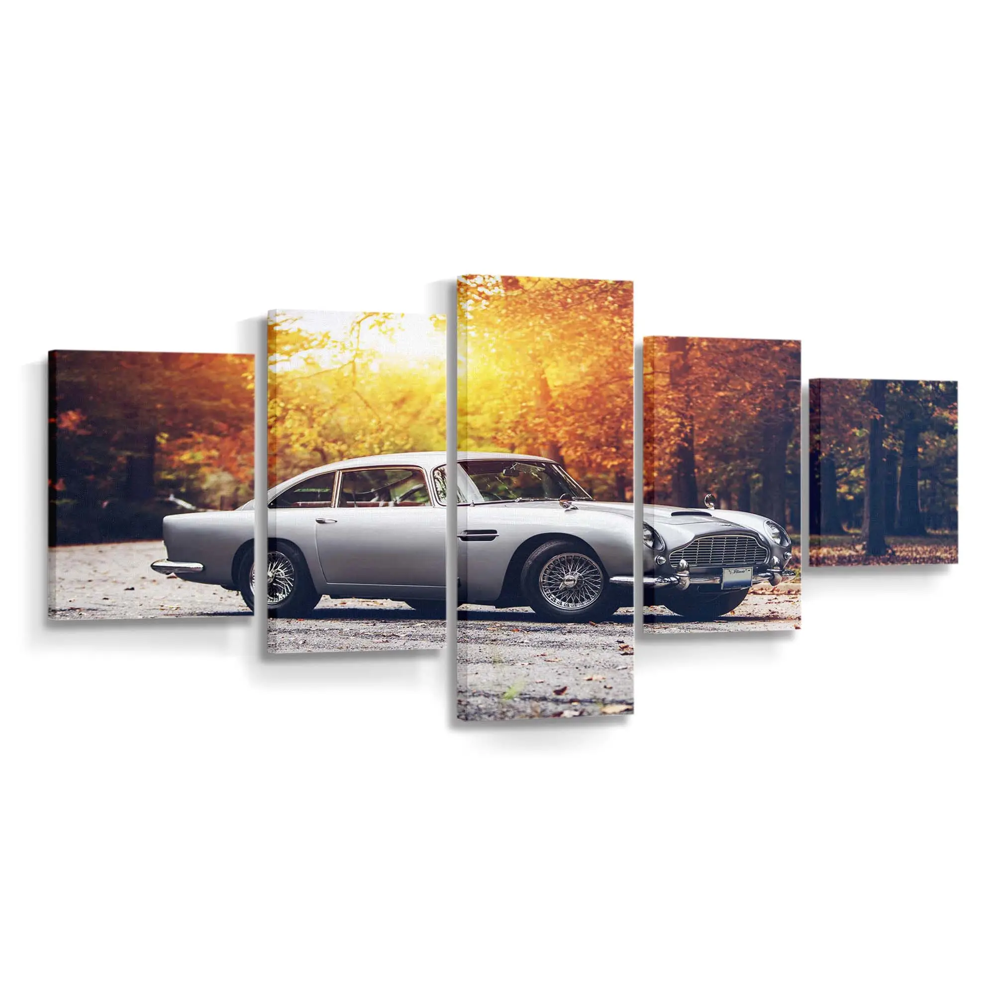 Klassischer Aston Martin DB5 – Oldtimer Leinwandbild