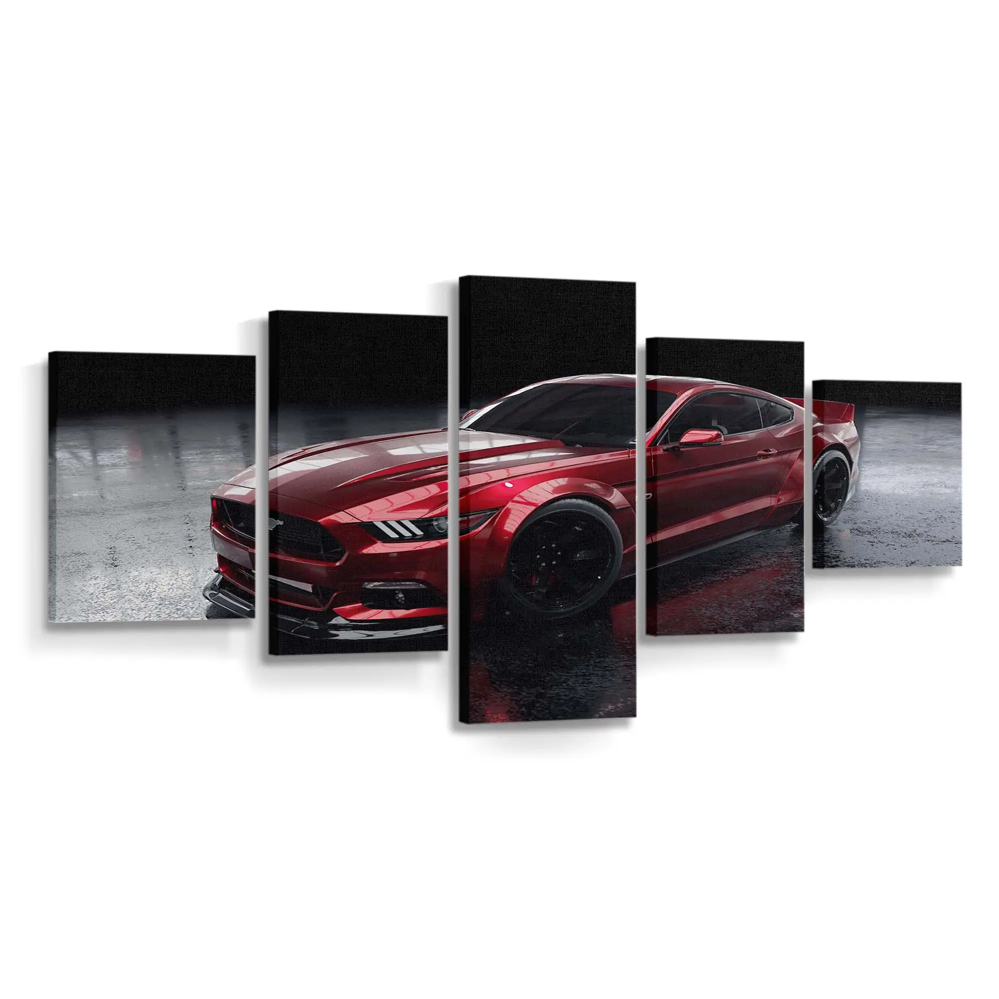 Klassischer Roter Ford – Oldtimer Leinwandbild