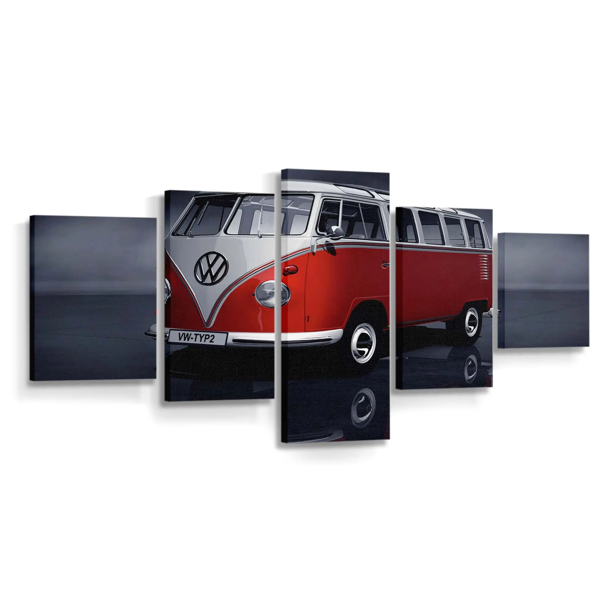 Klassischer VW Bulli Camper – Klassik Auto Wandbild