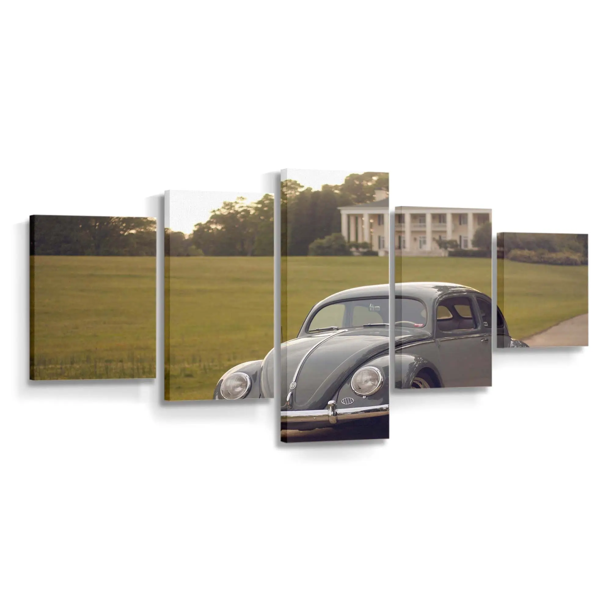 Klassischer VW Käfer – Oldtimer Leinwandbild