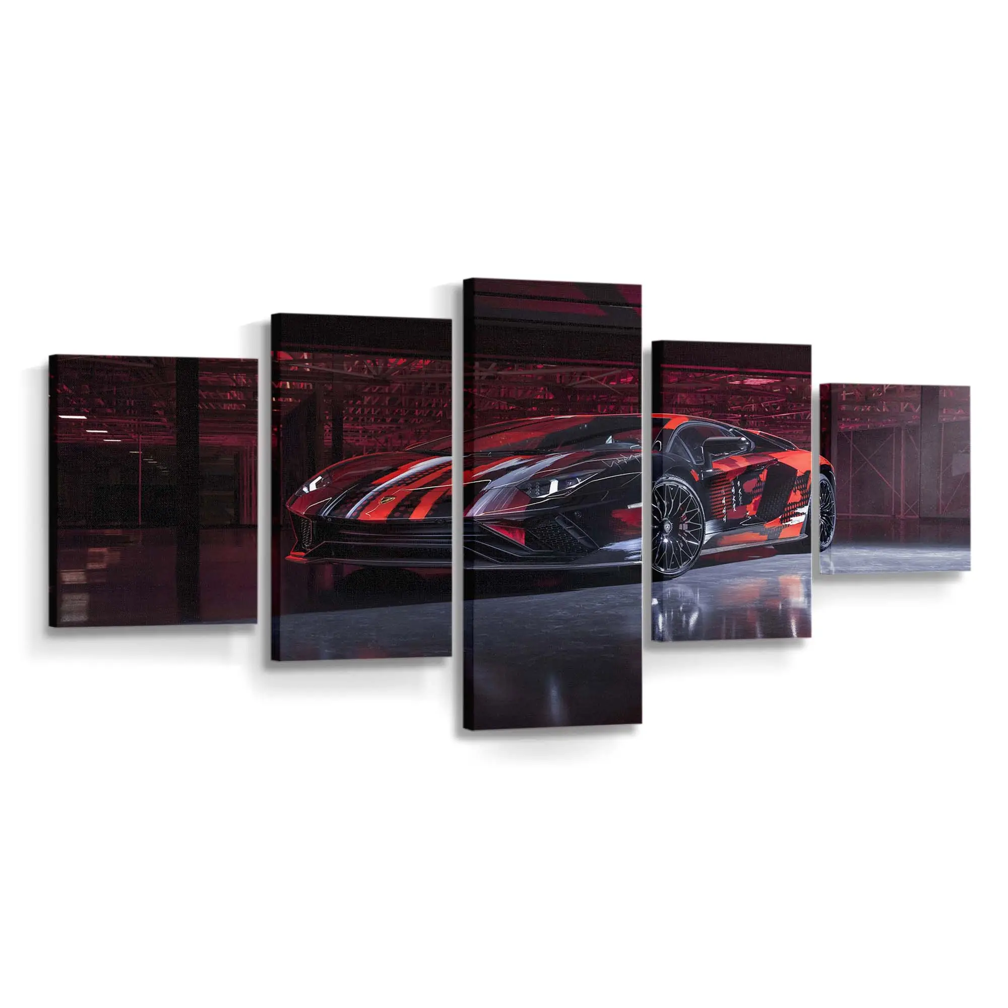 Lamborghini Aventador Frontprofil – Sportwagen Leinwandbild