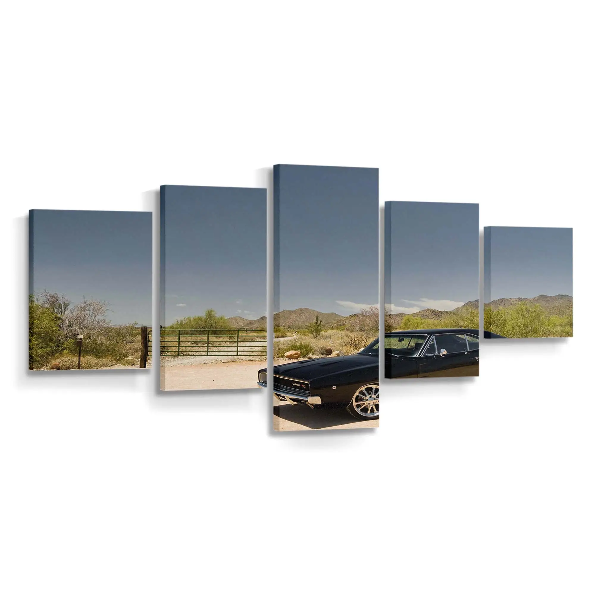 Restaurierter 1968 Dodge Charger – Klassik Auto Wandbild