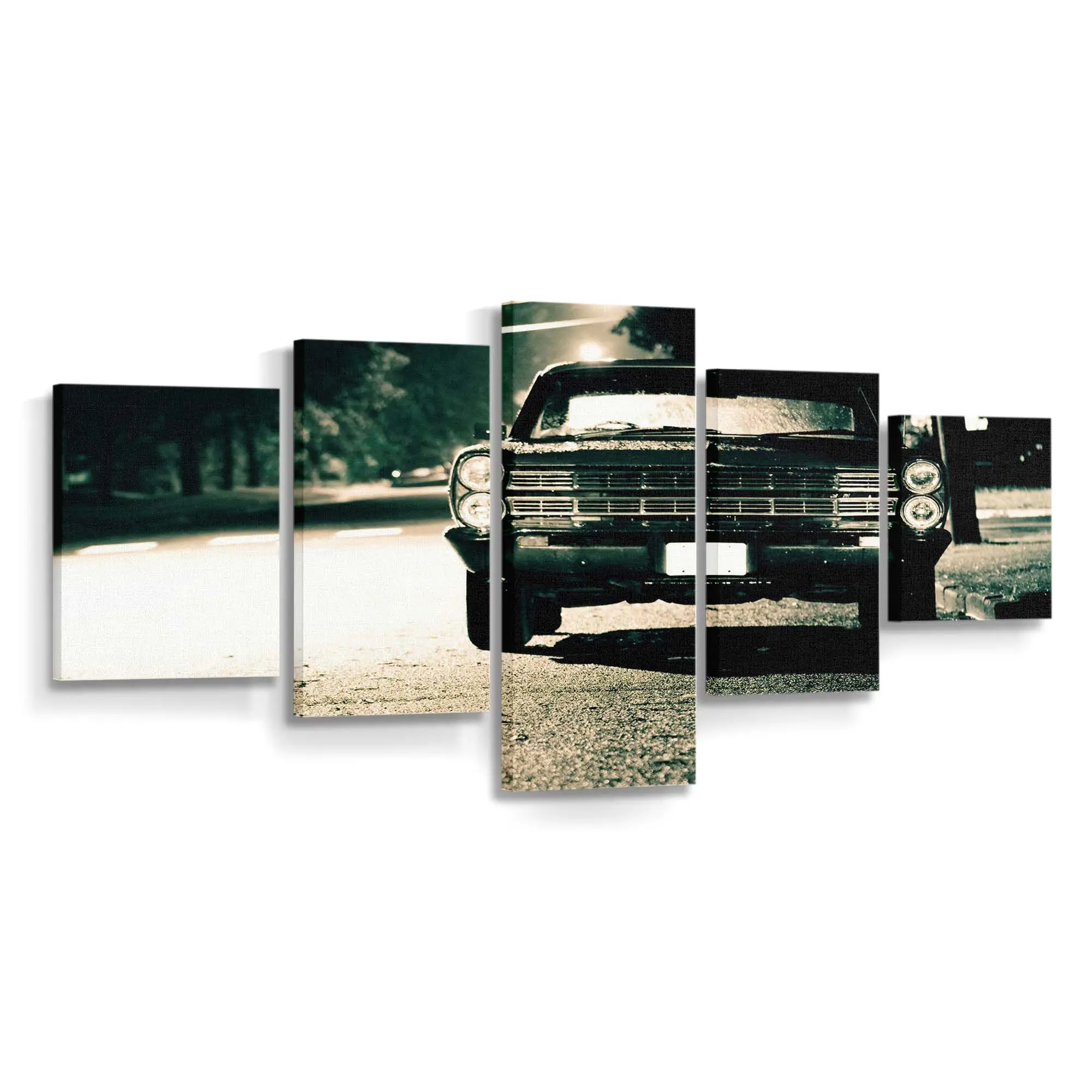 Restaurierter Klassischer – Oldtimer Leinwandbild