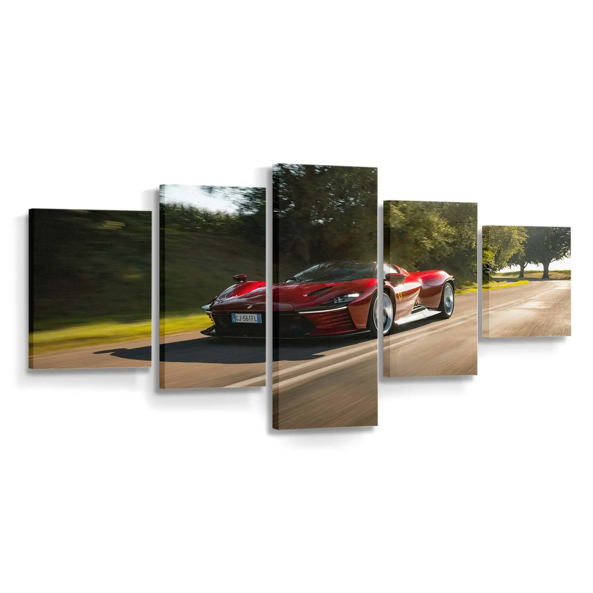 Roter Ferrari Daytona Sp3 – Supercar Wandbild