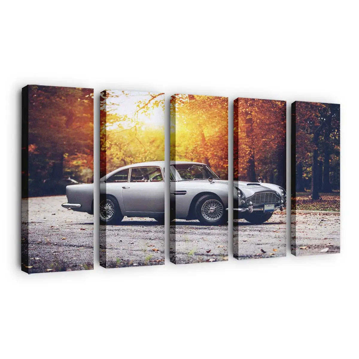 Klassischer Aston Martin DB5 – Oldtimer Leinwandbild