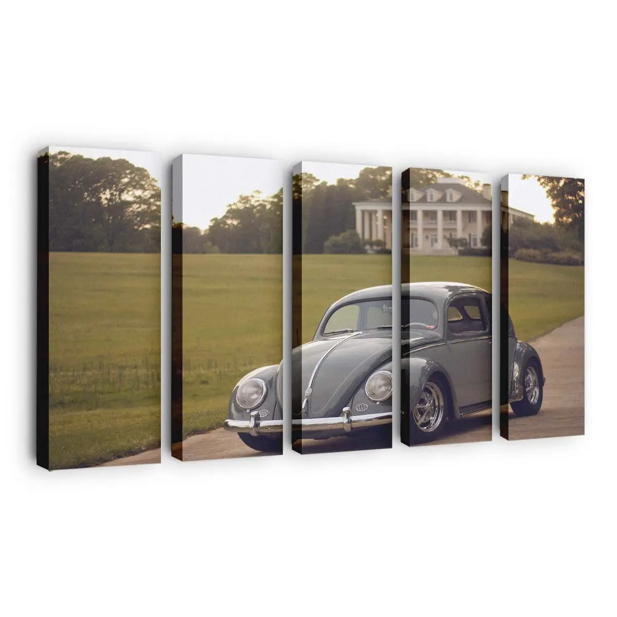 Klassischer VW Käfer – Oldtimer Leinwandbild